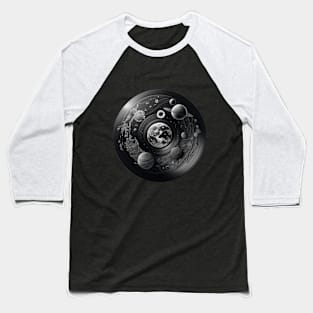 Picture from Solar System as Vinyl record Baseball T-Shirt